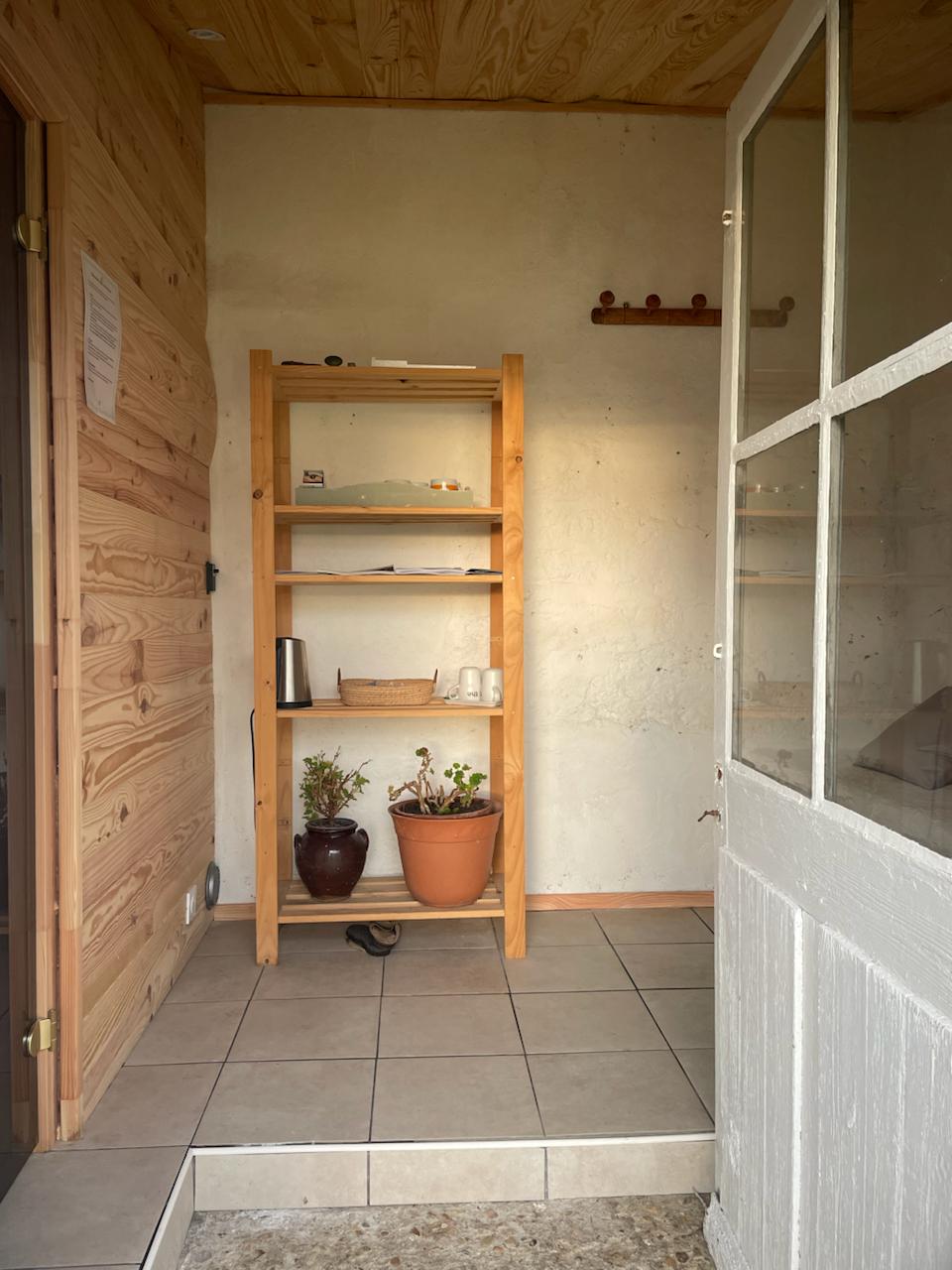 Le sauna en bois du Dôme de Cognac